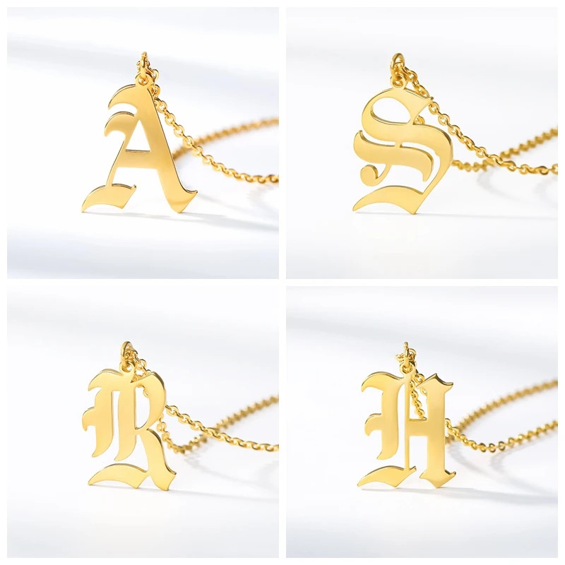 Gothic-Old-English-Initial-Capital-A-Z-Pendant-Necklace-Stainless-Steel-Ancient-English-Letter-Necklaces-Personalized