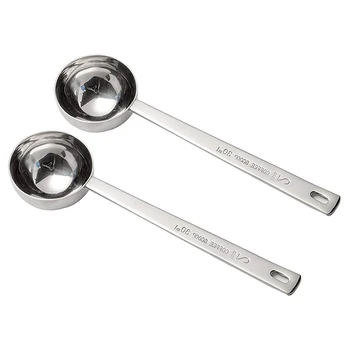 

Stainless Steel Coffee Scoop, 2 Tablespoon Measuring Spoon Coffee Scoop, 30Ml Metal Long Handled Spoons Coffee Measuring Spoons,