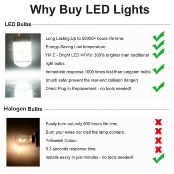 

Replacement LED Light Set Accessories Auto 2Pcs Turn Signal 1156 BA15S