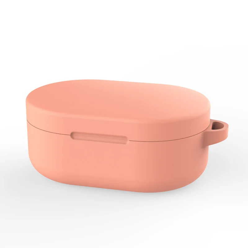 

Soft Colorful Silicone Earphone Cover For Redmi Bluetooth Headset AirDots With Buckle Anti-loss Silicone Protective Set