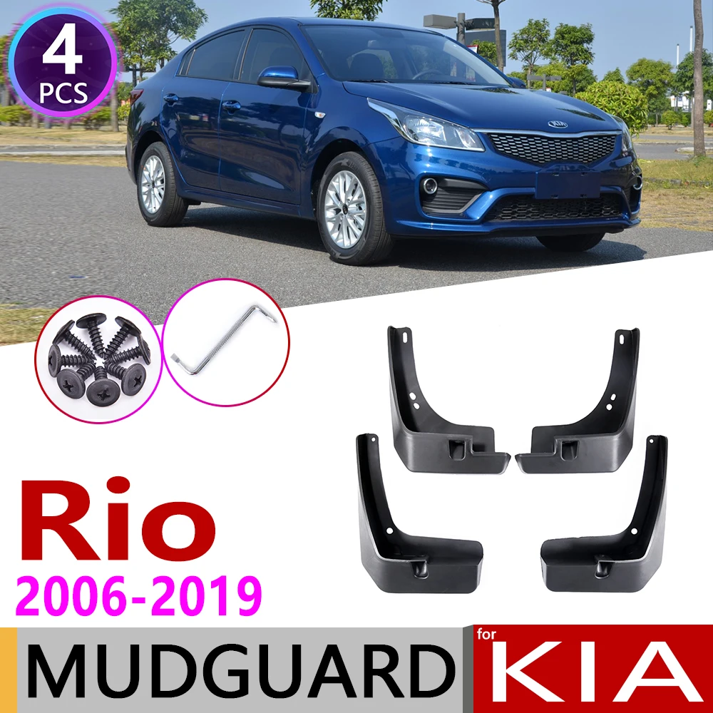 Брызговик для автомобиля KIA Rio K2 2006 ~ 2019 JB UB YB седан брызговик аксессуары 2007 2008 | Отзывы и видеообзор