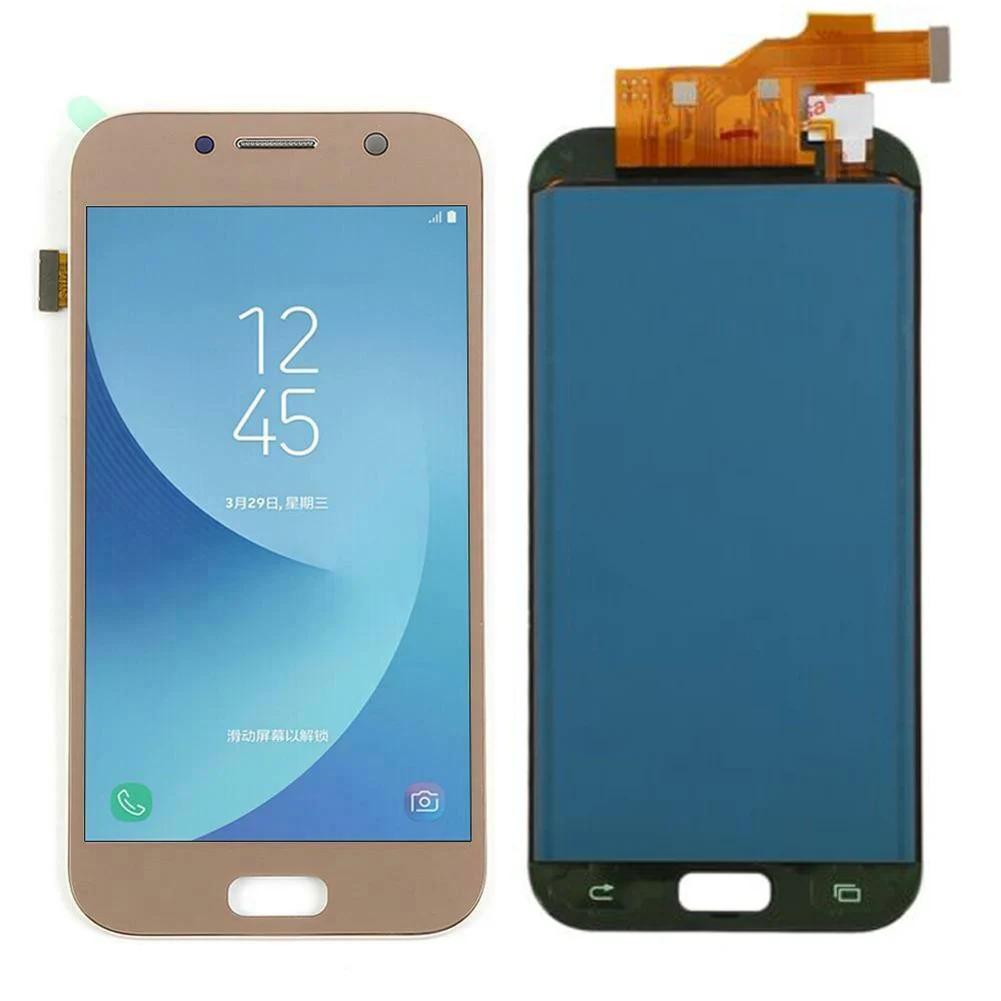 Замена без рамки lcd сенсорный экран дигитайзер для Sam-sung Galaxy A5 A520 SM-A520F/W