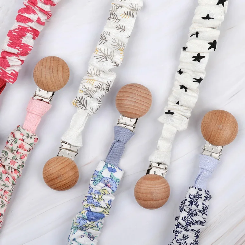 

Infant Baby Teethers Universal Holder Leash For Pacifiers Nipples Clip Chain Infant Child Floral Chains Teethers
