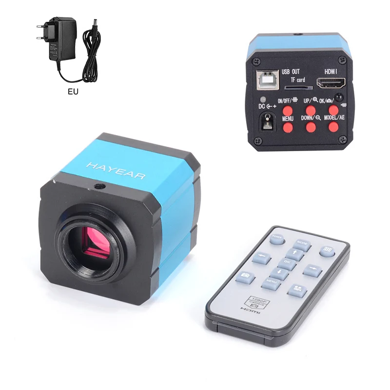 blue camera light c 41MP HDMI USB промышленный электронный цифровой видео микроскоп камера 100X объектив Комплект светодиодный светильник для телефона DIY ремонт HUG-Dea - Цвет: blue camera light c