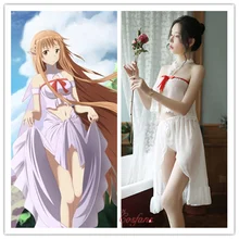 Аниме обувь для вечеринки в Стиле косплей Sword Art Online Юки костюм Asuna