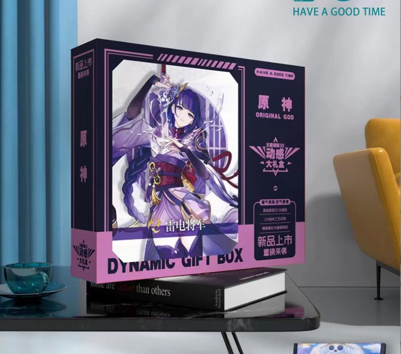 Anime 3d Dynamic Gift Genshin Impact Theme Big Mystery Box Include
