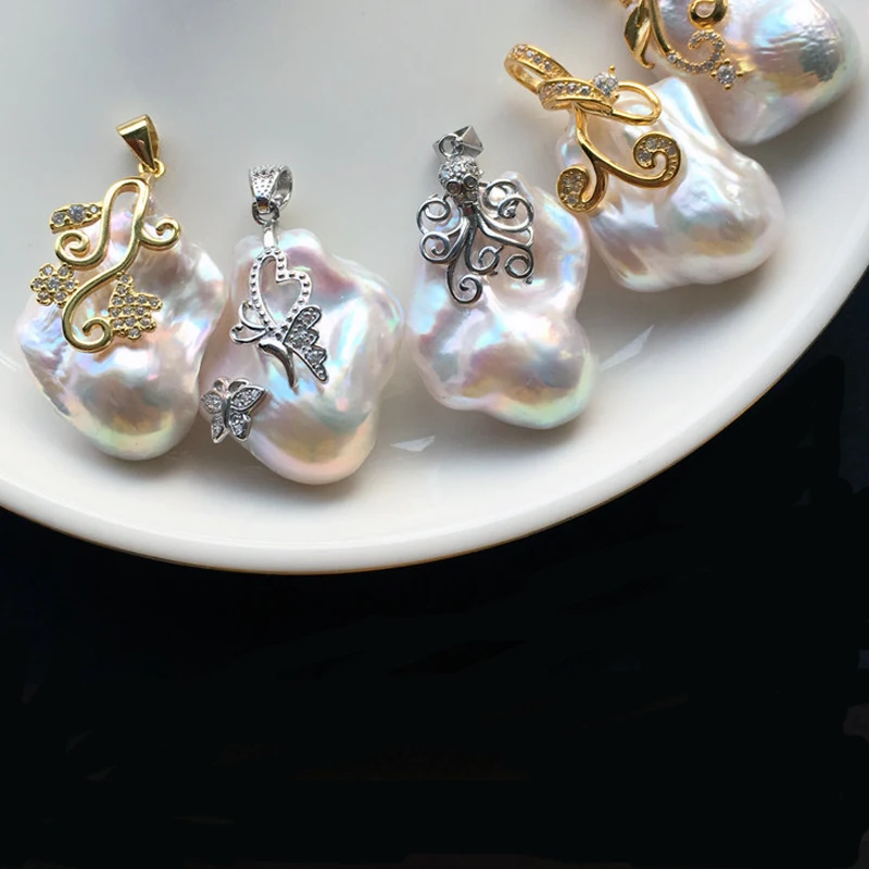 

free shaipping 3A good quality white/pink/purple color natural loose pearl 15mm-16mm big size baroque shape pearl