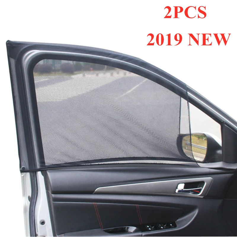 

2PCS New Car Auto Accessorie Car Sun Shade Front/Rear Side Window Visor Shade Mesh Cover Shield Car Window Sunshade UV Protector