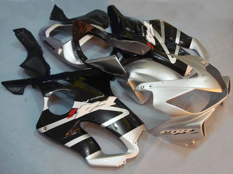 Литье под давлением ABS Обтекатели комплект подходит для Honda CBR600 FS F4i 2001 2002 2003 2004 01 02 03 04 Комплект кузова серебро