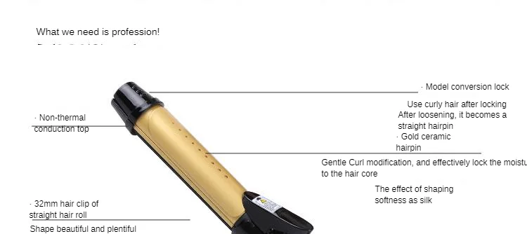 Volume/Straight Hair-in-Marcel Waver Wet And Dry Dual Purpose Pear Twisted Rolls Straight Dual Purpose Marcel Waver Expor