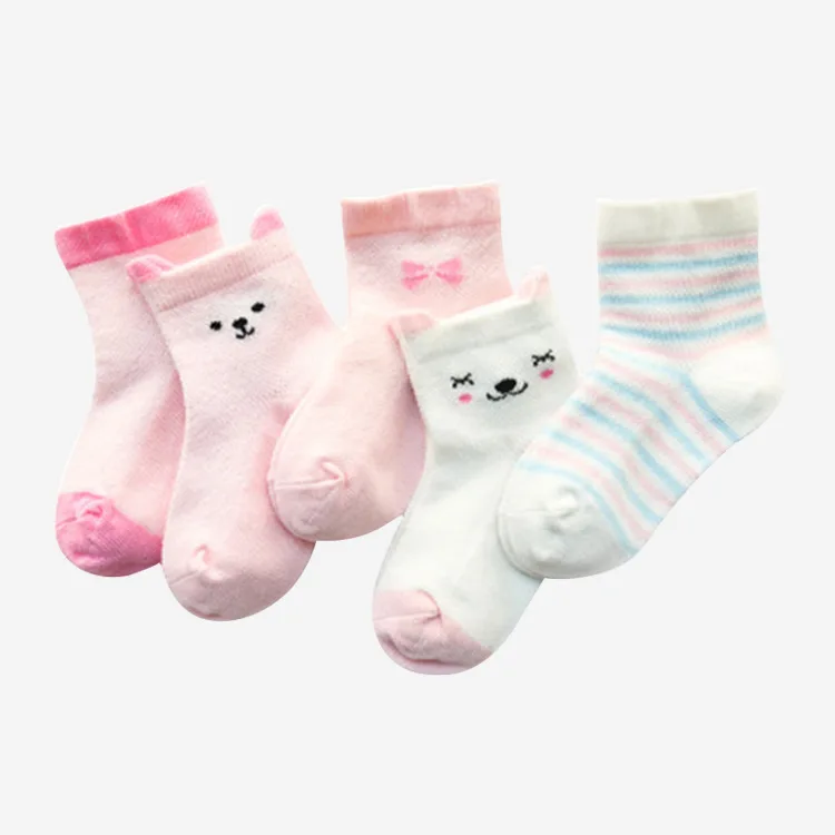 

[] 2018 New Style Spring And Summer Thin Baby Short Socks Mesh Baby Infants Socks Students Socks