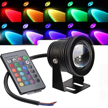 

Outdoor RGB LED Light DC12V Fountain Pool Pond Spotlight Underwater Waterproof Night Lamp Vase Bowl Garden Party Decoratio