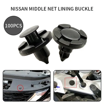 

100PCS Fender Clips Fastener Rivet Clips Nylon Bumper Automotive Assembly Expansion Screws Auto 10mm Trim Fastener For