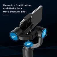 3-osiowy Gimbal ręczny stabilizator smartfonu telefonu komórkowego do kamera akcji telefon nagrywania wideo 4