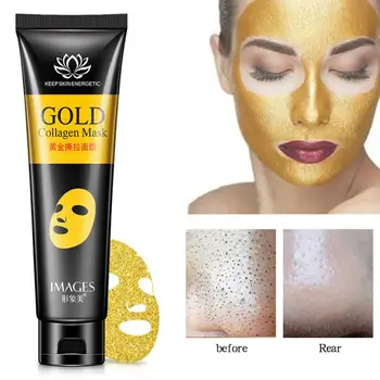 

Gold Collagen Peel Off Mask Face Tear off Whitening Lifting Firming Skin Anti Wrinkle Anti Aging Facial Mask Black Head Care