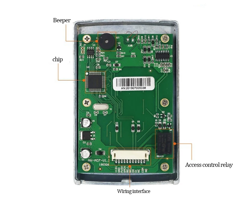 1000/8000 пользователей Клавиатура контроля доступа Лер одной двери контроля кода доступа устройство цифровой RFID система контроля допуска к двери