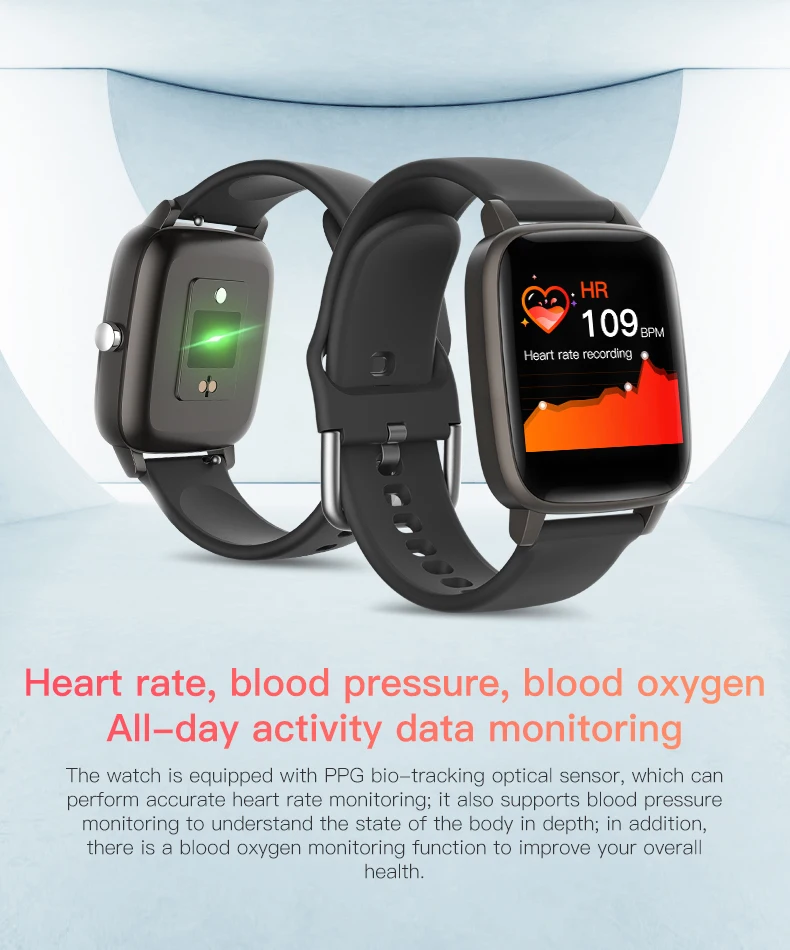 UGUMO T68/T98 Smart Watch Body Temperature Measure Smart Wristband Heart Rate Blood Pressure Oxygen Smartwatch with Steel Belt