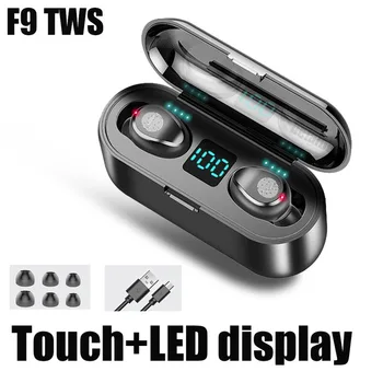 

TWS Bluetooth 5.0 Wireless Earphones 9d Touch TWS Headset Music Earbuds Sport Ear Buds Bass Ear Phones with Mic