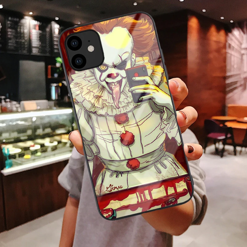 Glass shell Joker Joaquin Phoenix чехол из закаленного стекла для телефона для iphone 11 Pro Max Deadpool чехол для iPhone X 6 6s 7 8 Plus XR XS Max - Цвет: Glass shell