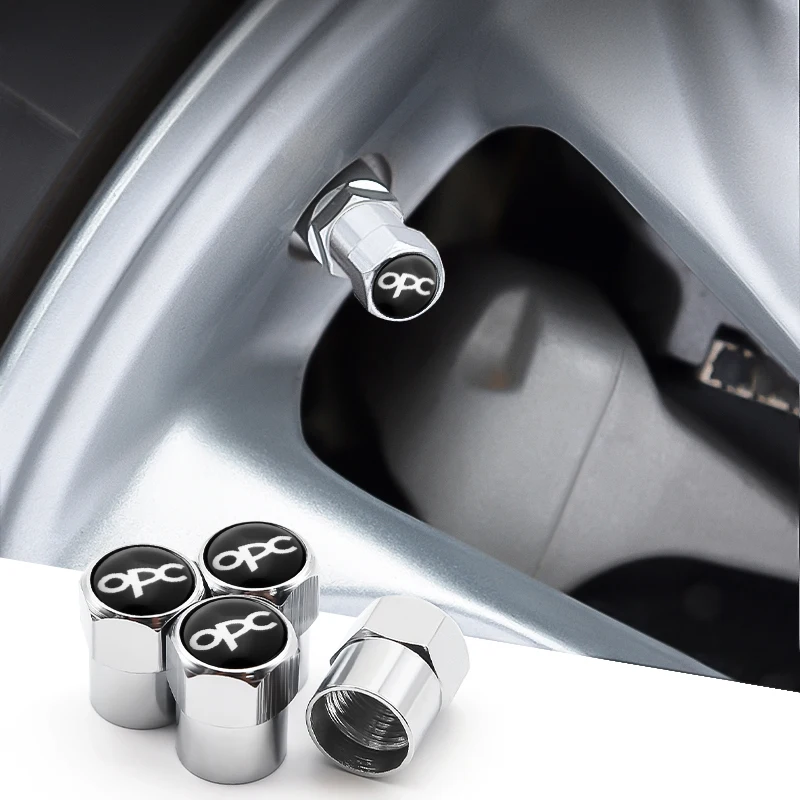 

Opel opc tire valve cap Opc Astra j Insignia Astra Corsa Zafira tire valve cap decorative door core 4pcs/set