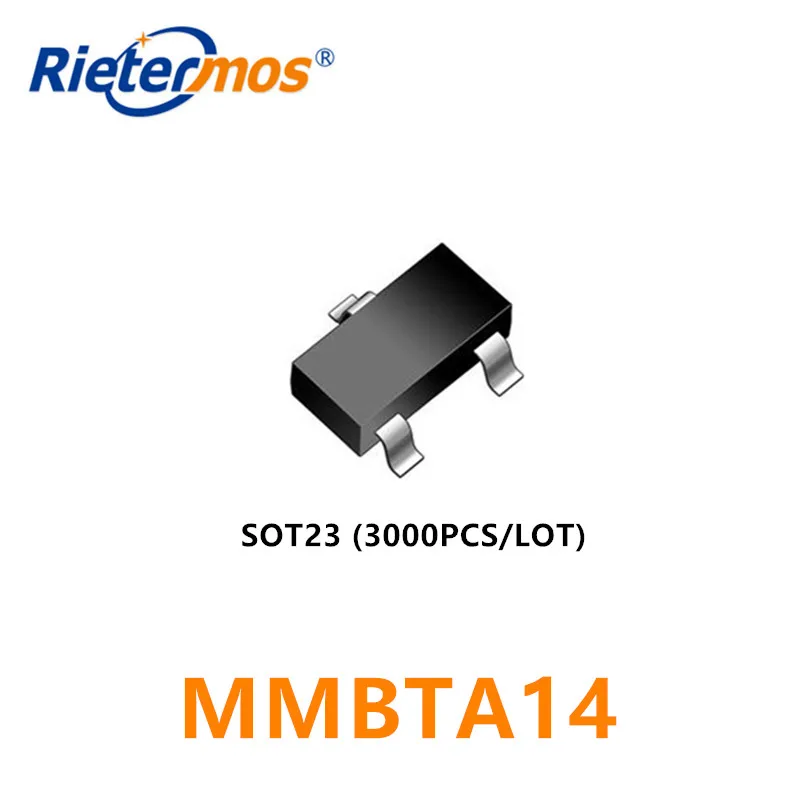 3000 шт. MMBTA14LT1G MMBTA14 SOT23 NPN 300MA 30В оригинал | Электроника