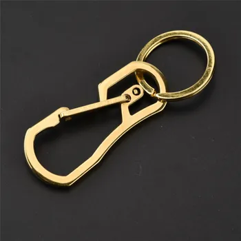 

Outdoor Titanium Clip Multi Multipurpose Buckle Keyring Hike Belt Bottle Opener Key Keychain Multifunction Camp EDC Ring