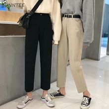 Женские джинсы, однотонные, трендовые, элегантные, подходят ко всему, высокое качество, корейский стиль, кружевные, для досуга, на каждый день, для женщин, милые, с высокой талией, простые