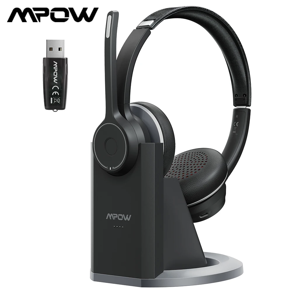 Bluetooth-гарнитура Mpow HC5 Pro с зарядным устройством двумя шумоподавляющими