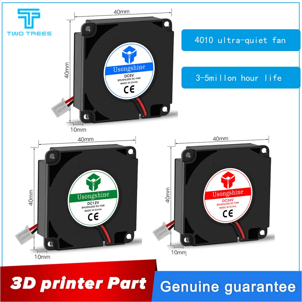 

For 3D Printer Parts DC 5V 12V 24 V Turbine Blower 4010 Fans 40*40*10mm fan Turbo Ventilateur Ventilateur Turbine impresora New