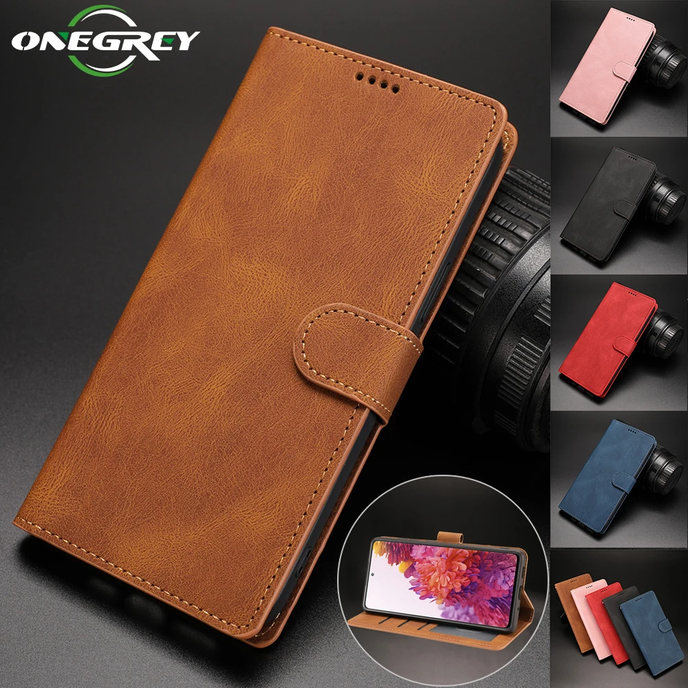 Leather Flip Wallet Case For Samsung Galaxy S22 S21 S20 FE Lite S10 E S9 S8 S7 Edge Note 8 9 10 20 Ultra Plus Phone Cover Coque samsung galaxy s22 ultra case