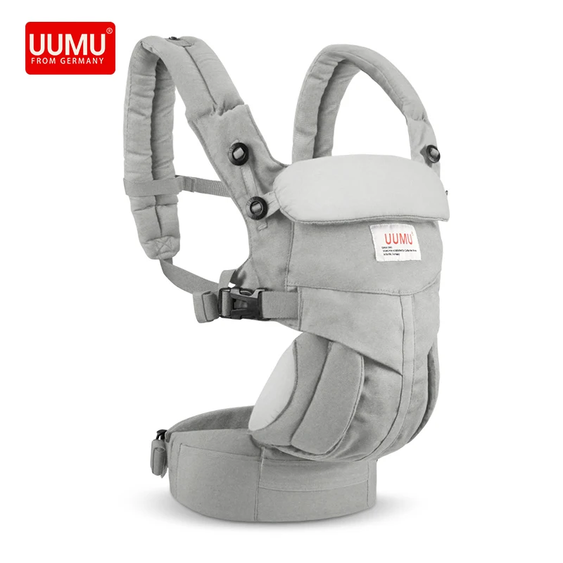 Размер от 0 до 24 месяцев UUMU эргономичный новорожденных сумка-кенгуру Рюкзак Держатель слинг Обёрточная бумага без хипсита, сумка для хранения