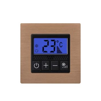 

CAMANNI temperature controller computer room thermostat aluminum alloy panel programmable digital ground temperature regulator