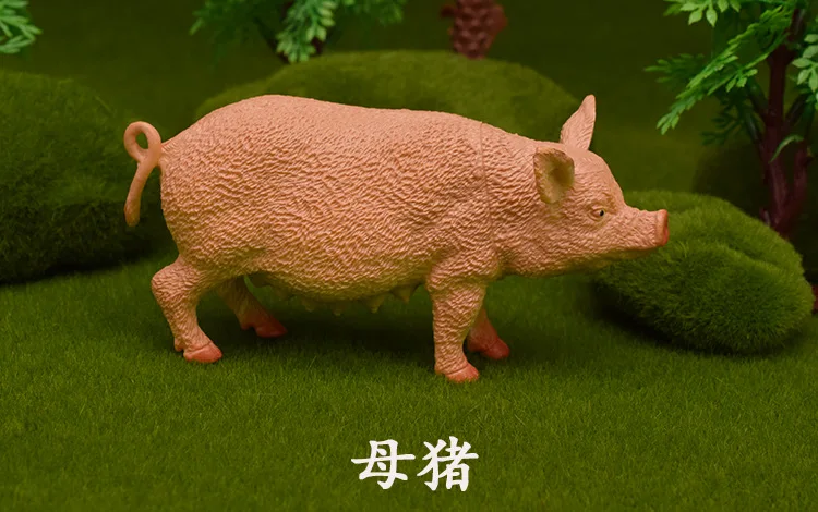 Модель фермы Совы животная модель свинья и собака овца Петух Курица утки и гуси Крупный рогатый скот корова обучение маленьких детей игрушка