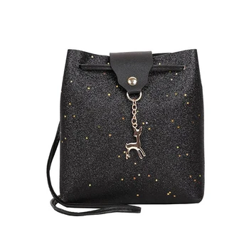 

Mini Glitter Deer Sling Bag Shoulder Handbag Travel Beg Cute