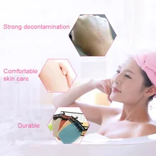 2Pcs Shower Bath Gloves Exfoliating Wash Skin Spa Massage Body Shower Scrubber Glove OR88