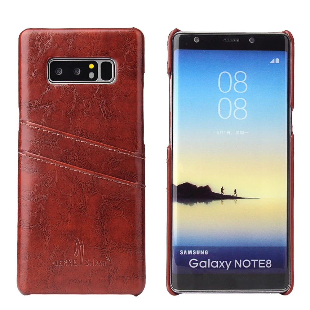 Ретро PU кожаный чехол для телефона samsung Galaxy Note 8 Слот для карт защитный чехол бизнес