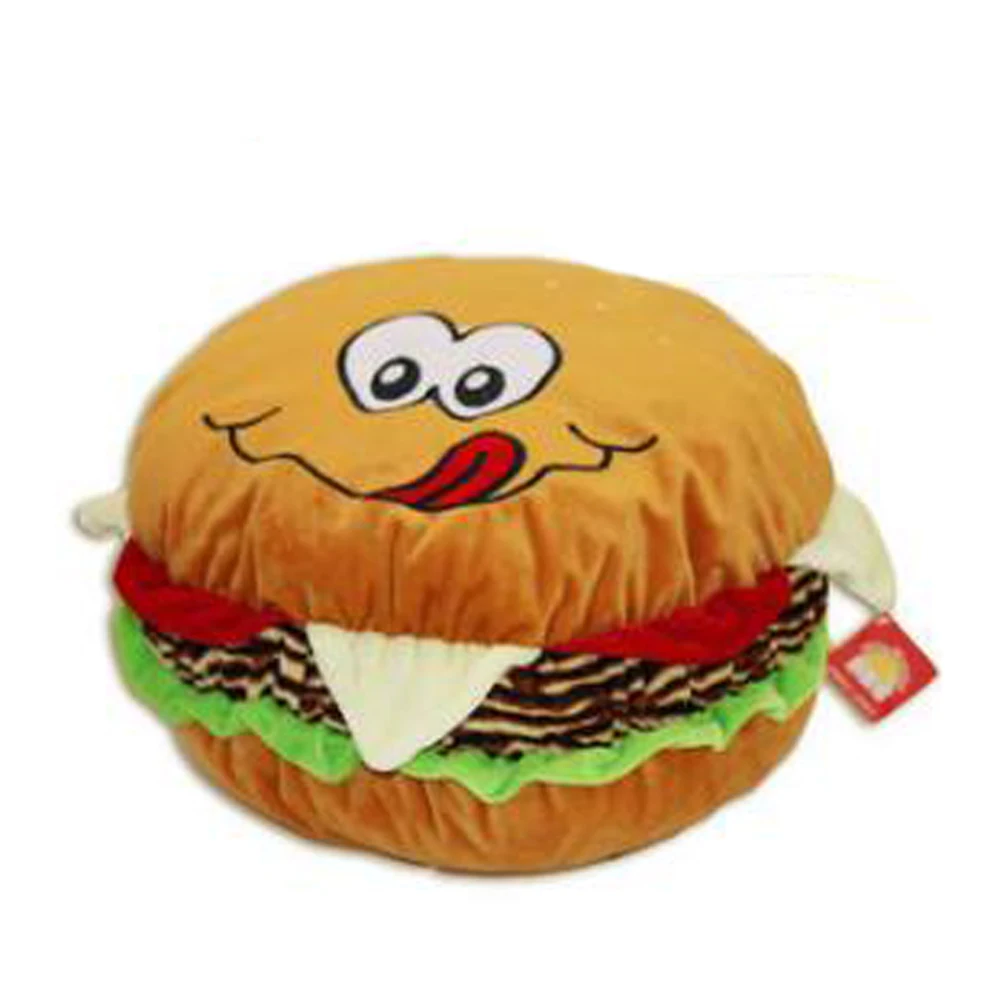 

Детская плюшевая Набивная игрушка, мультяшная подушка в виде гамбургера, детская игрушка на Рождество, день рождения, подарок на день Святого Валентина