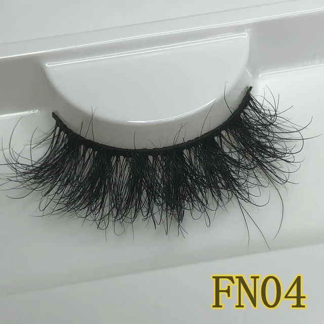 Mikiwi FN Natural Mink Lashes 10-12MM Super Fluffy Short Eyelashes Faux Cils GB Popular Messy Lashes Less Hair Faux Lashes FN04