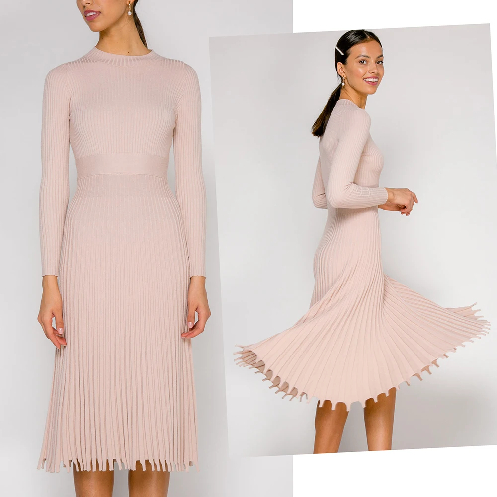 Осенне-зимнее женское платье-свитер Vestidos De Fiesta De Noche, тонкое длинное сексуальное платье для рождественской вечеринки, офисные женские вязаные платья