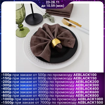 

Set of napkins "Ethel" Geometry 32 * 32 - 4 pieces, gray, pl. 192 g / m2, chl with GMO 2387077