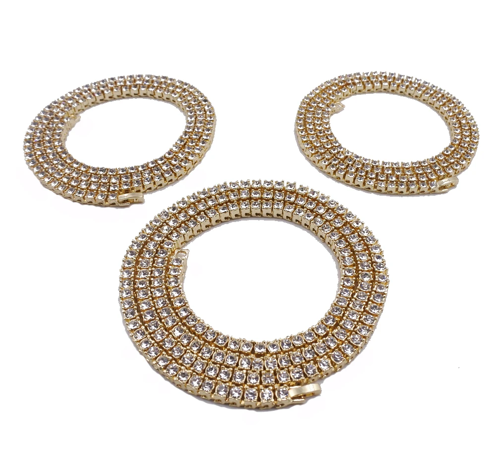 Модные ювелирные изделия 1 ряд теннисные мужские цепи iced out bling Высокое качество для хрустального камня хип хоп Ожерелье для рэп певицы танцовщицы