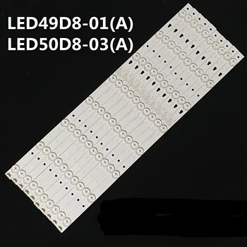 

10pcs LED Backlight strip 8 lamp For LS49H510N LS49H510X LS49A51 light bar LE49D8-01 (A) 30349008202 screen LC490EGY-SHM3