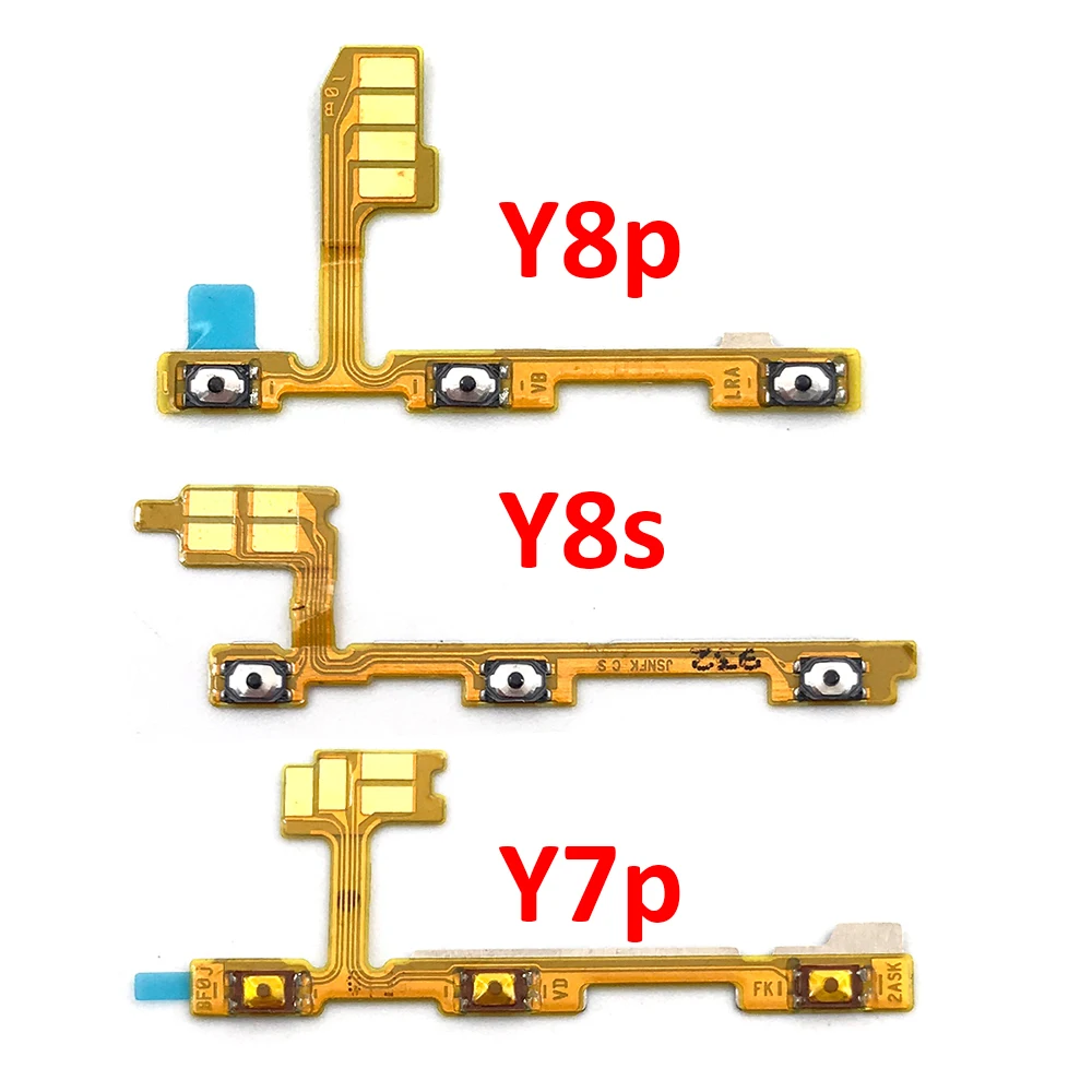 

5PCS Power Switch On Off Volume Button Flex Cable For Huawei Y9S Y6P Y8S Y8P Y7P Y6S P40 Lite 5G P40 Lite E Replacement Parts