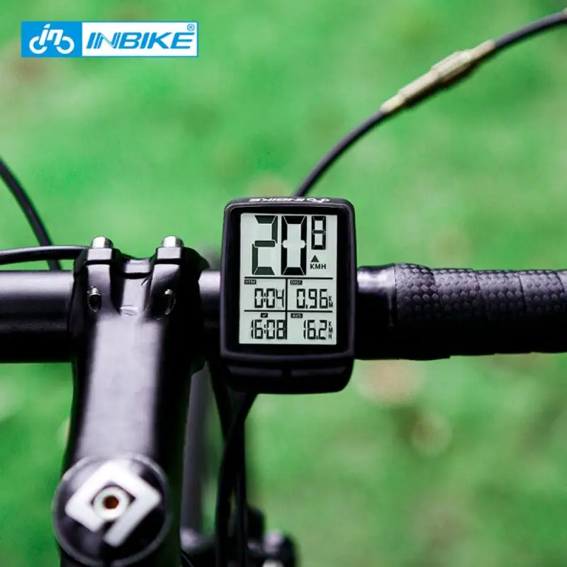 Waterproof Bicycle Computer Wireless MTB Bicycle Speedometer Stopwatch Cycling LED Digital Rate Counter Bike Accessories INBIKE