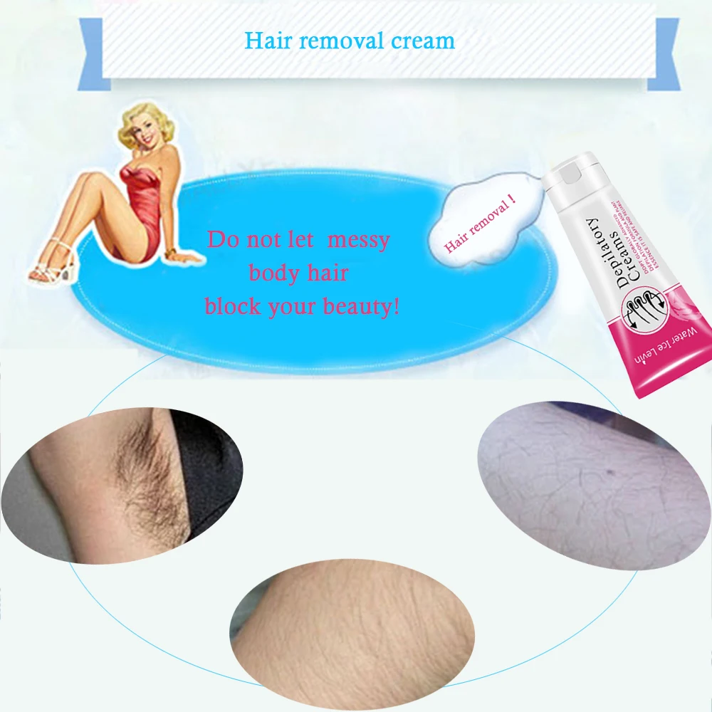 

2017 New Water Ice Painless Depilatory Cream Legs Depilation Cream h air Removal Men Women Armpit Legs h air Remove 60g 70
