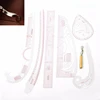 7Pcs/Set Ruler Tailor Measuring Kit Clear Sewing Drawing Ruler Yardstick Sleeve Arm French Curve Set Cutting Ruler Paddle Whee ► Photo 3/6