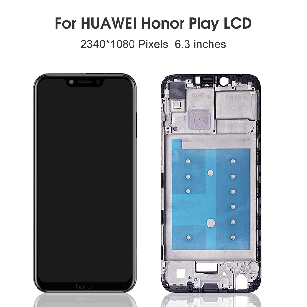 For Huawei Honor Play COR-L29 LCD Display Touch Screen Digitizer Assembly Replacment For Huawei honor play LCD Screen Frame