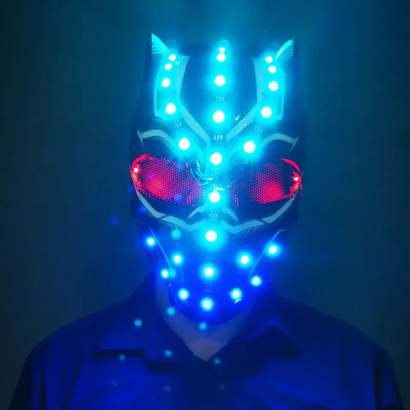 いちばん安い フォックスライト付きledヘルメット ステージパフォーマンス ダンスクラブ ハロウィーン クリスマスパーティー用アクセサリー ヴァンパイアハンタ Www Aquismon Slp Gob Mx