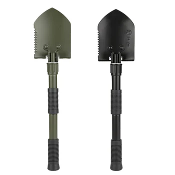 

Hot sale Multi-function Military Portable Folding Camping Shovel Survival Spade Trowel Dibble Pick Emergency Garden Outdoor Tool