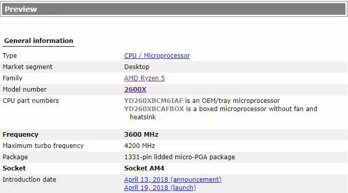Новый процессор amd ryzen 5 2600x 3 6 ГГц шесть ядер 12 нитей 95 Вт TDP разъем AM4 настольный